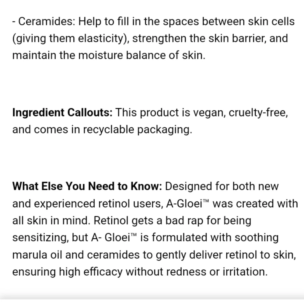 NEW Drunk Elephant A-Gloei Maretinol Oil, 1oz (full size) - Picture 7 of 9